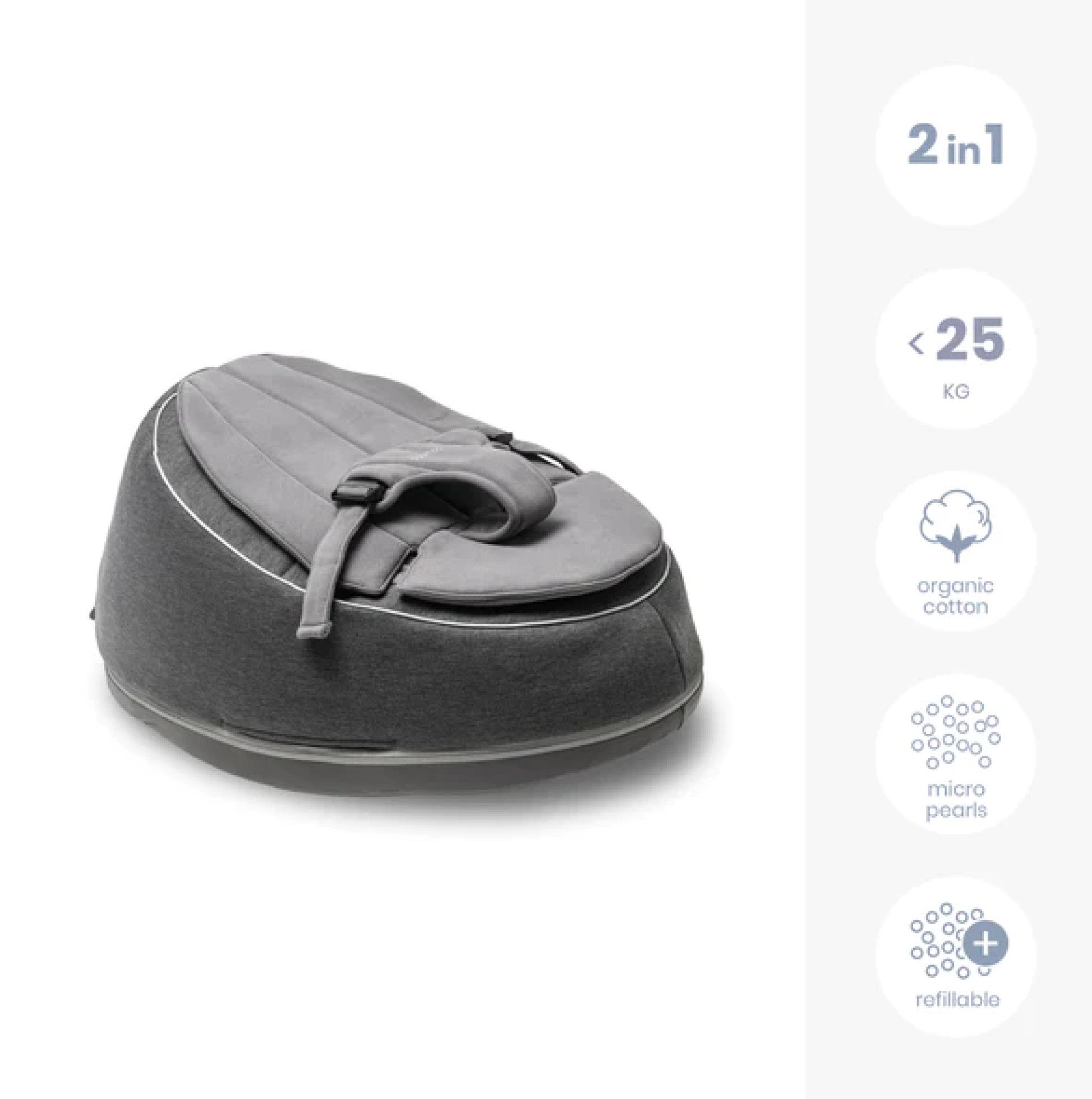 Sezlong multifunctional Seat’n Swing Anthracite - Doomoo 2