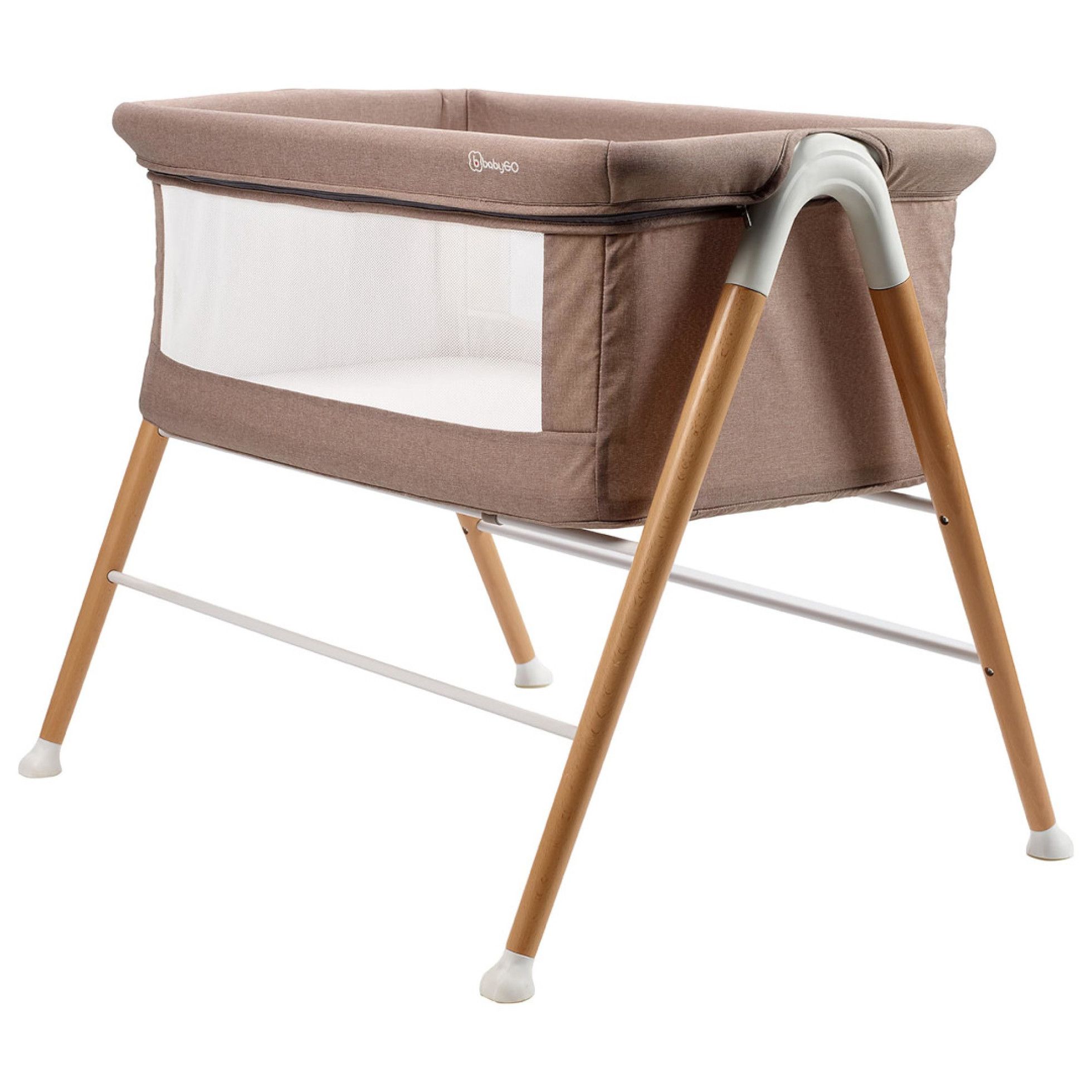 Patut cu cadru din Lemn Goodnight Beige - Babygo 2
