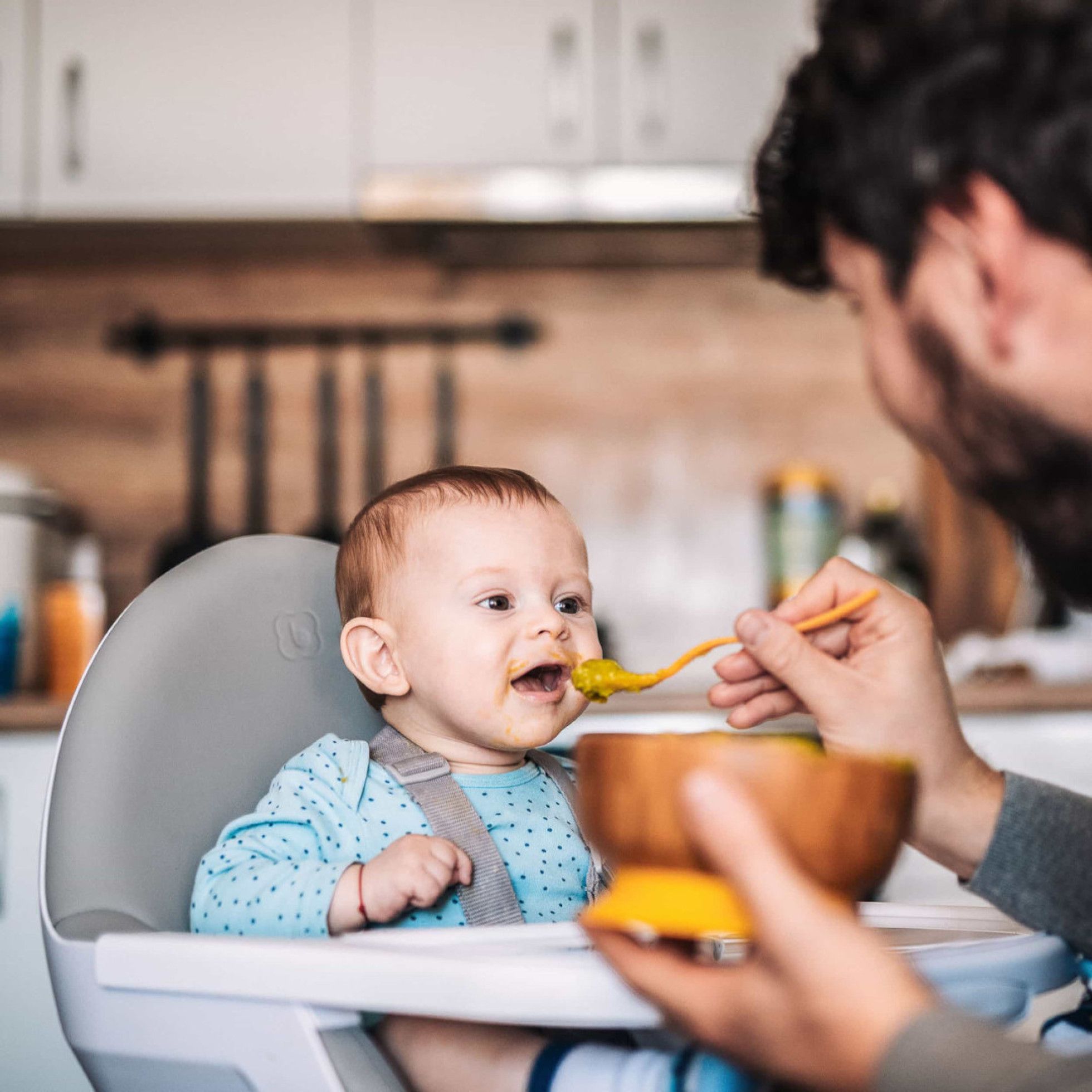 Scaun de masa transformabil Scandi Green - Babygo 7