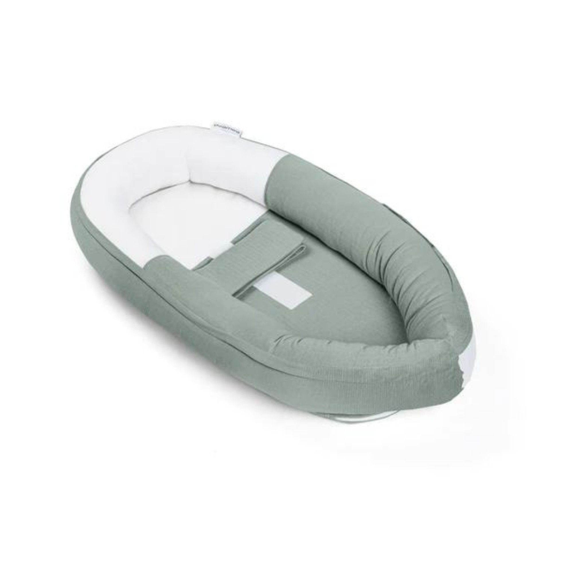 Baby Nest din bumbac organic Cocoon Tetra Jersey Green - Doomoo 1