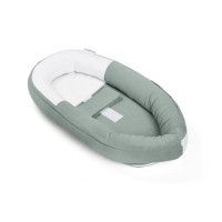 Baby Nest din bumbac organic Cocoon Tetra Jersey Green - Doomoo