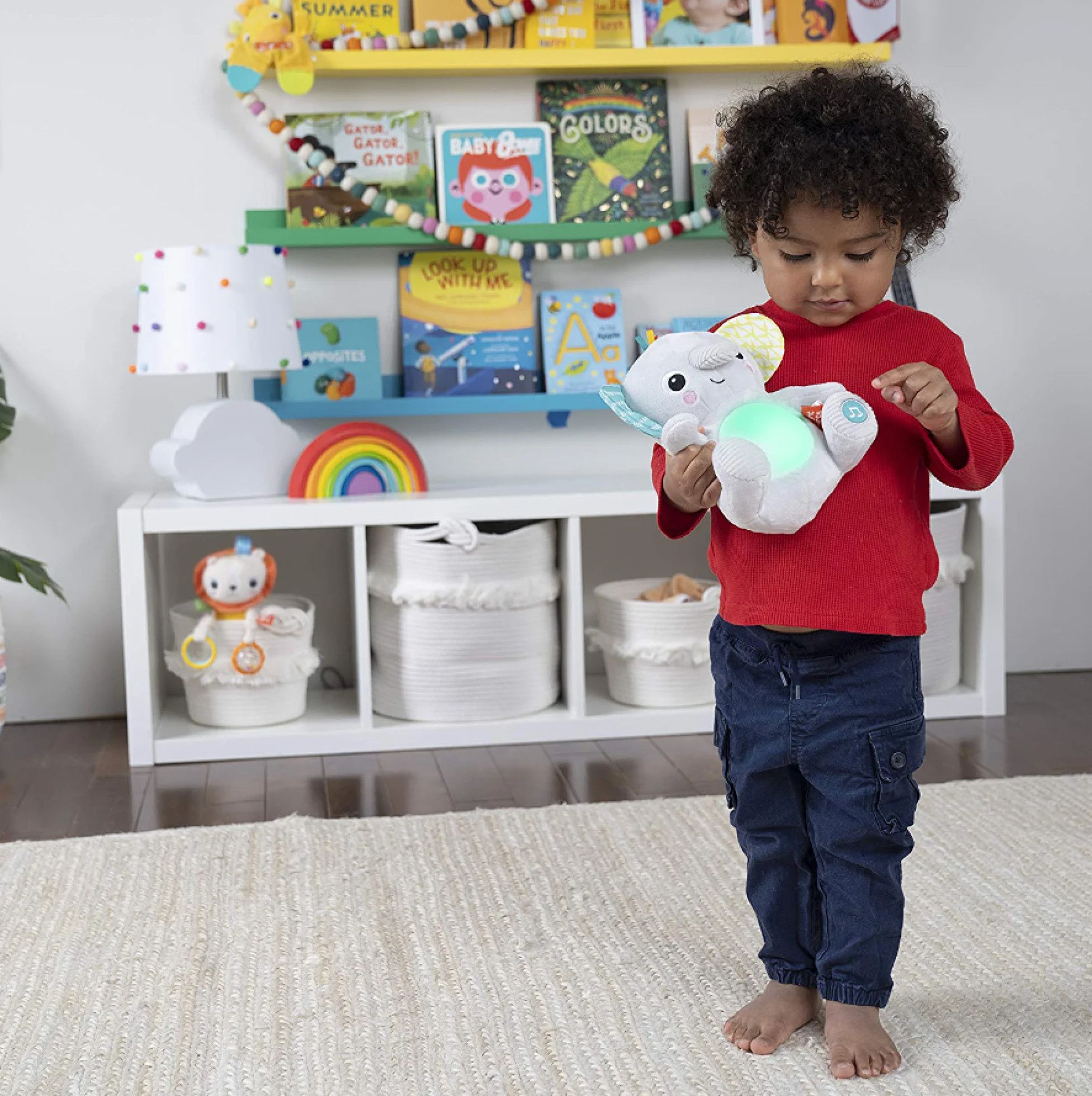Jucarie interactiva Hug a Bye Baby Elephant - Bright Starts 7