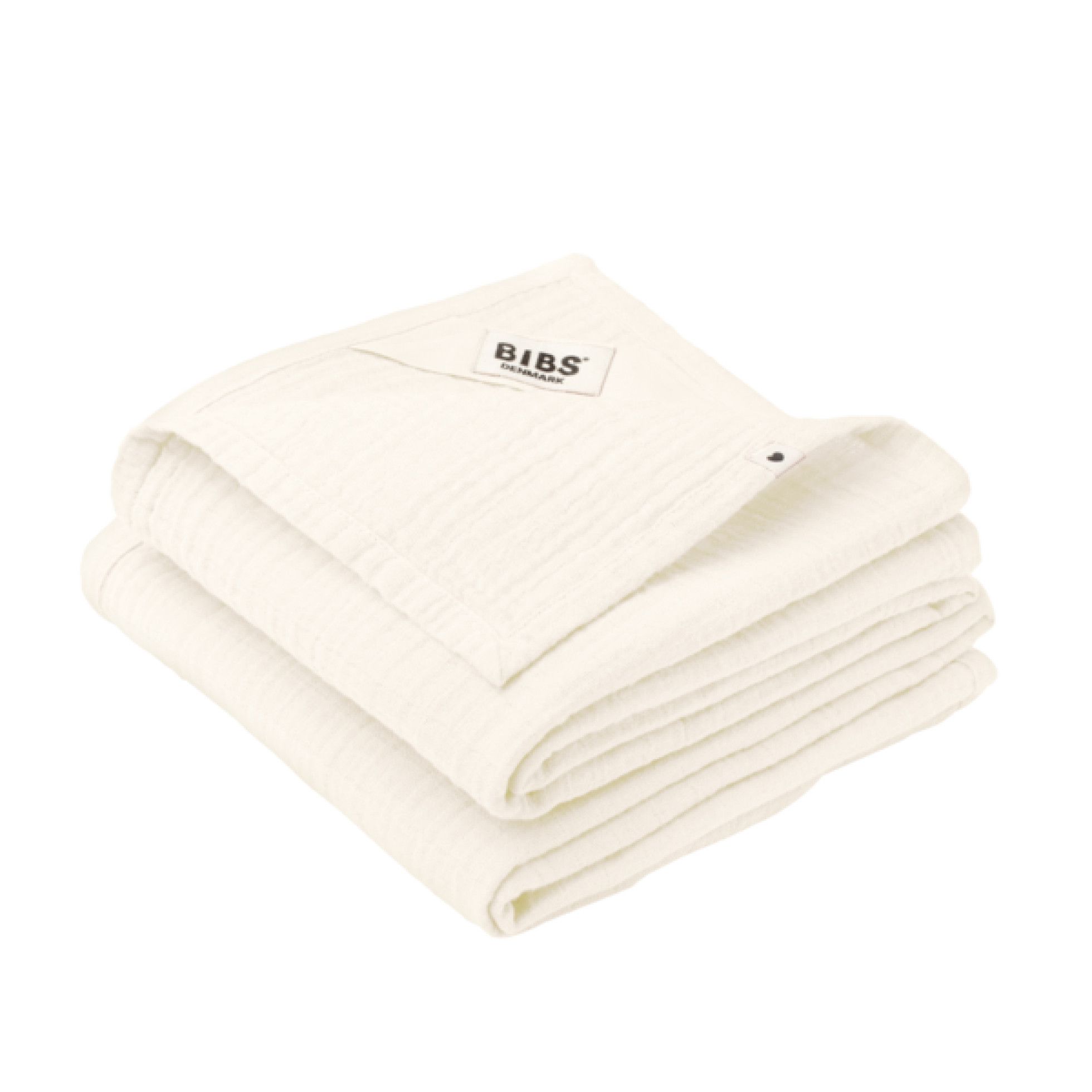 Set de 2 museline 70x70 cm Ivory - BIBS 1