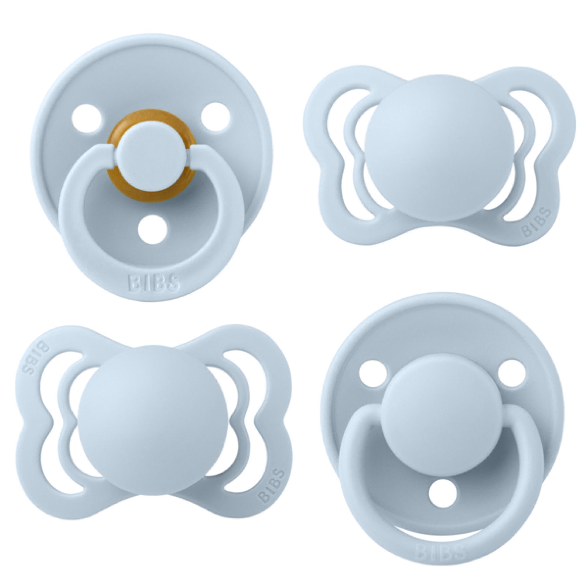 Set 4 suzete Try-it collection 0 luni + Baby Blue - BIBS 2