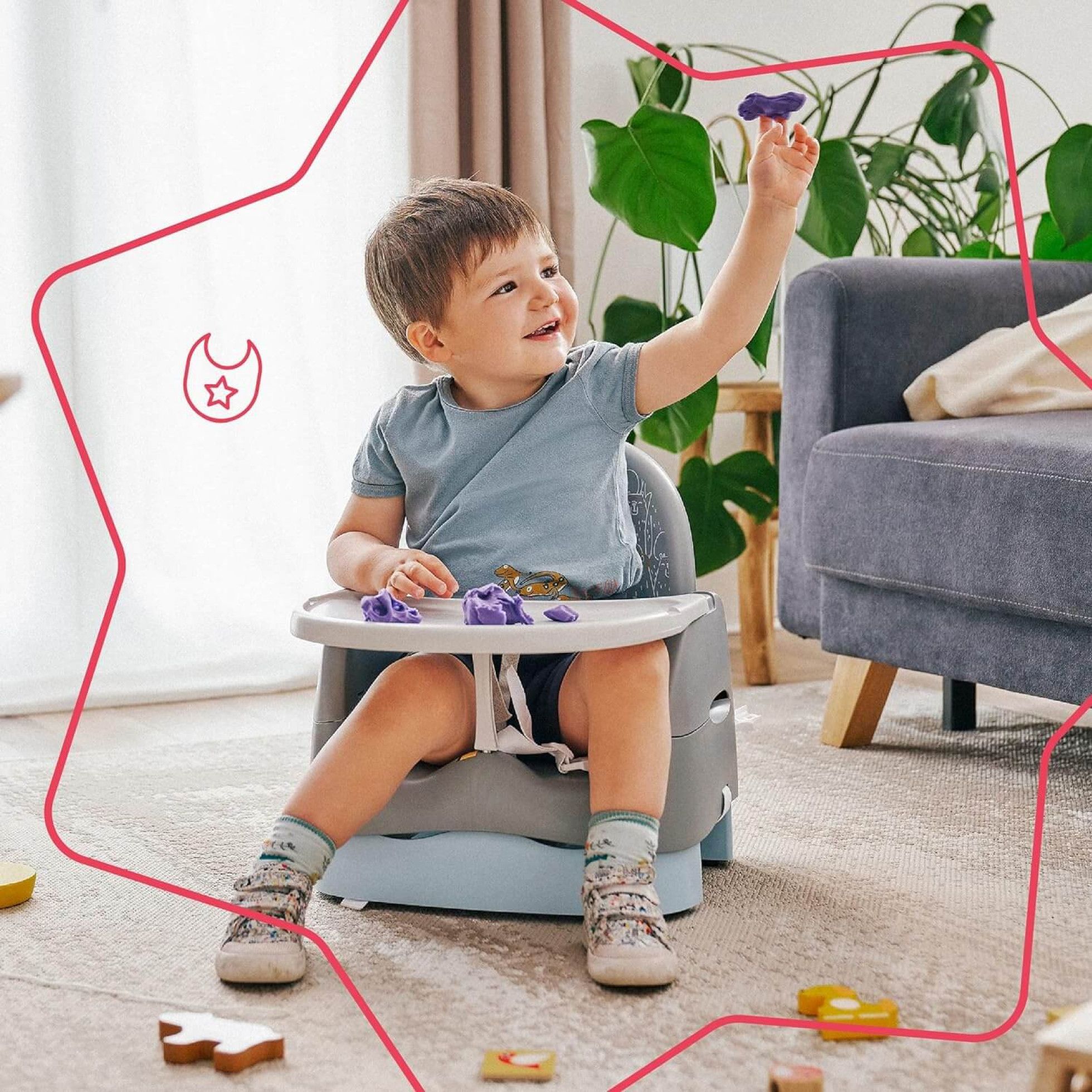 Booster compact Home&Go din materiale reciclabile - Badabulle 5