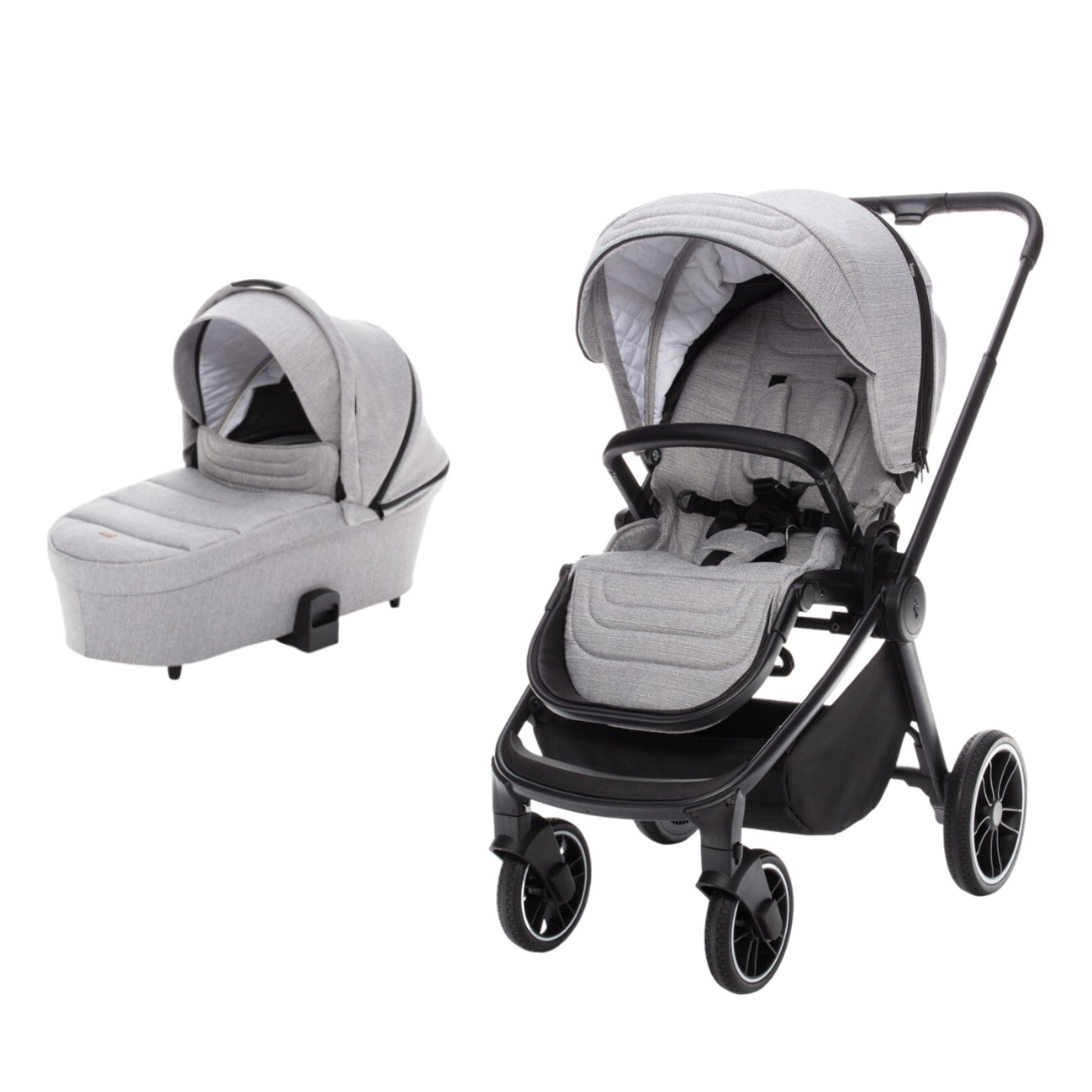 Carucior 2 in 1 Move Silver Grey/Black - Zopa 1