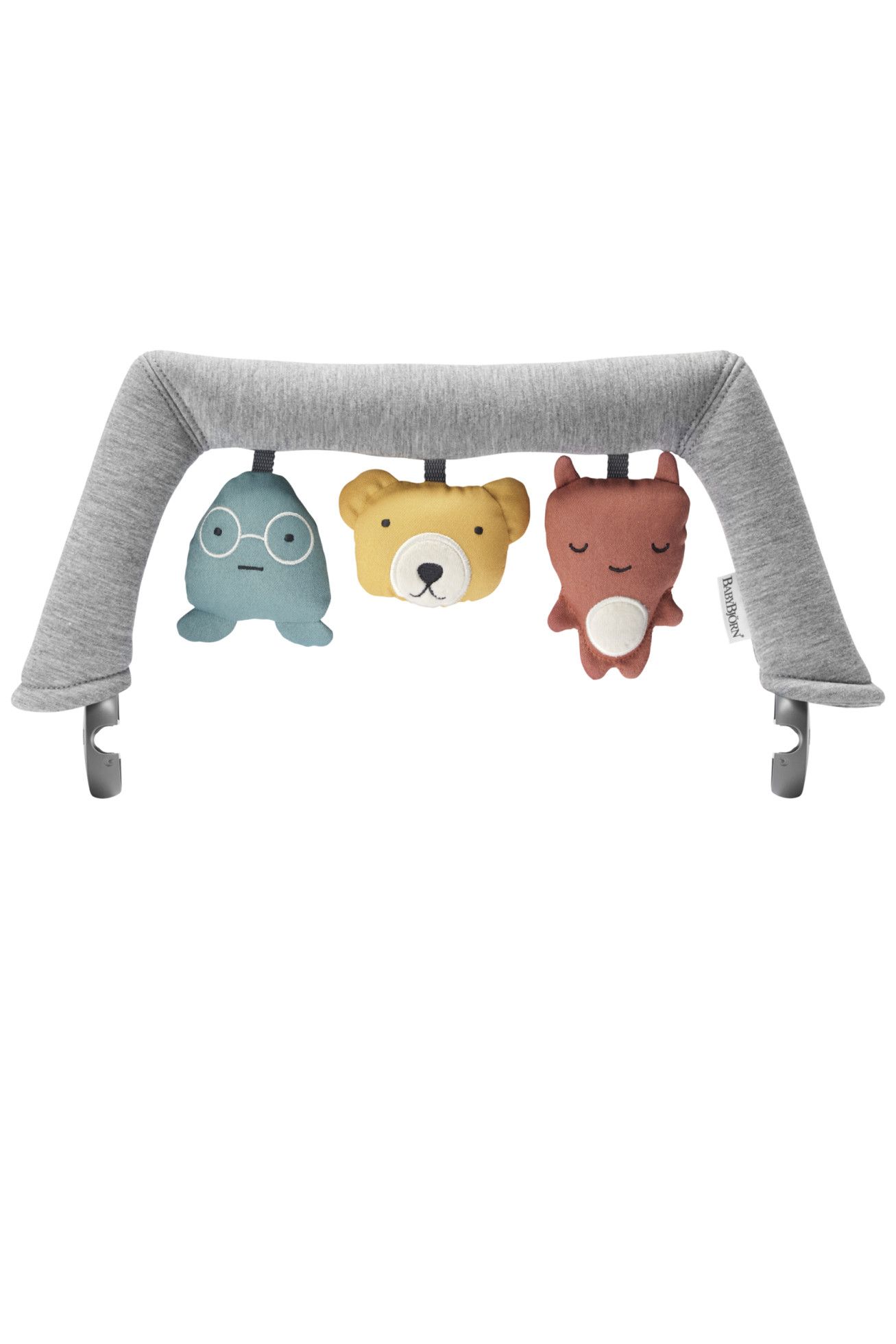 Balansoar Bliss Light Grey 3D Jersey, cu bara de jucarii inclusa - BabyBjorn 3