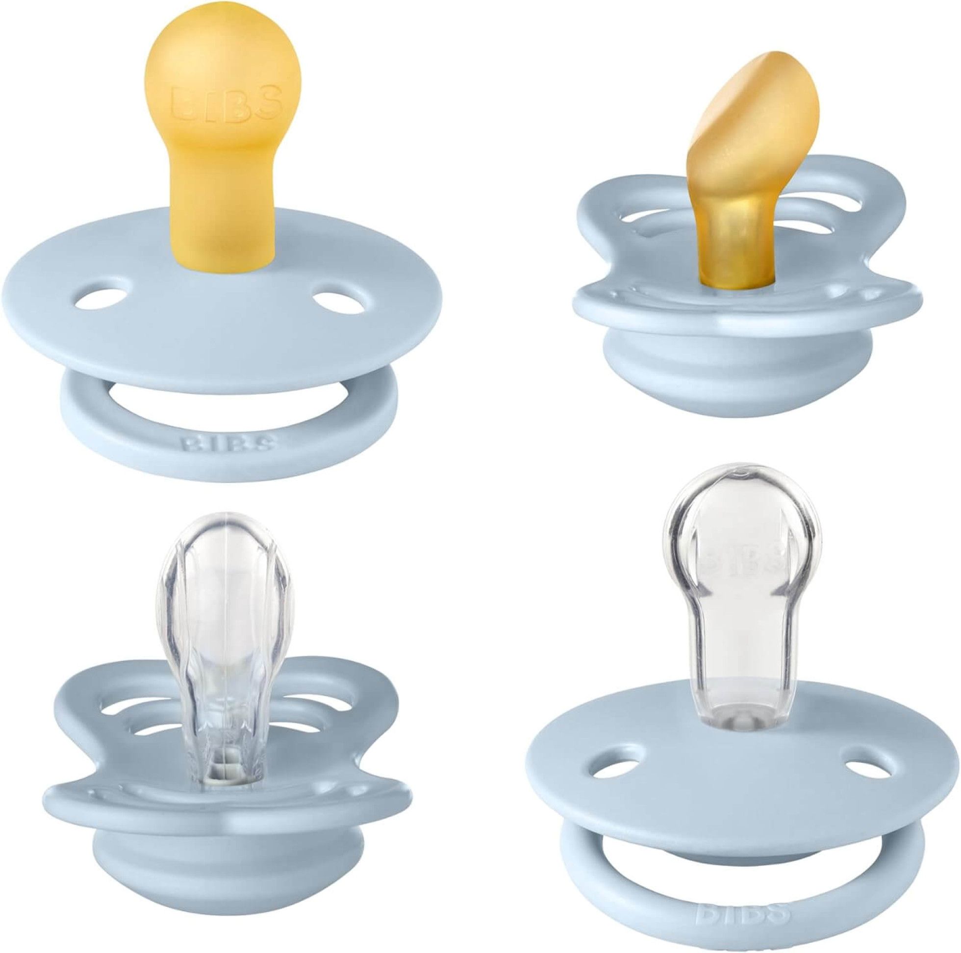 Set 4 suzete Try-it collection 0 luni + Baby Blue - BIBS 1