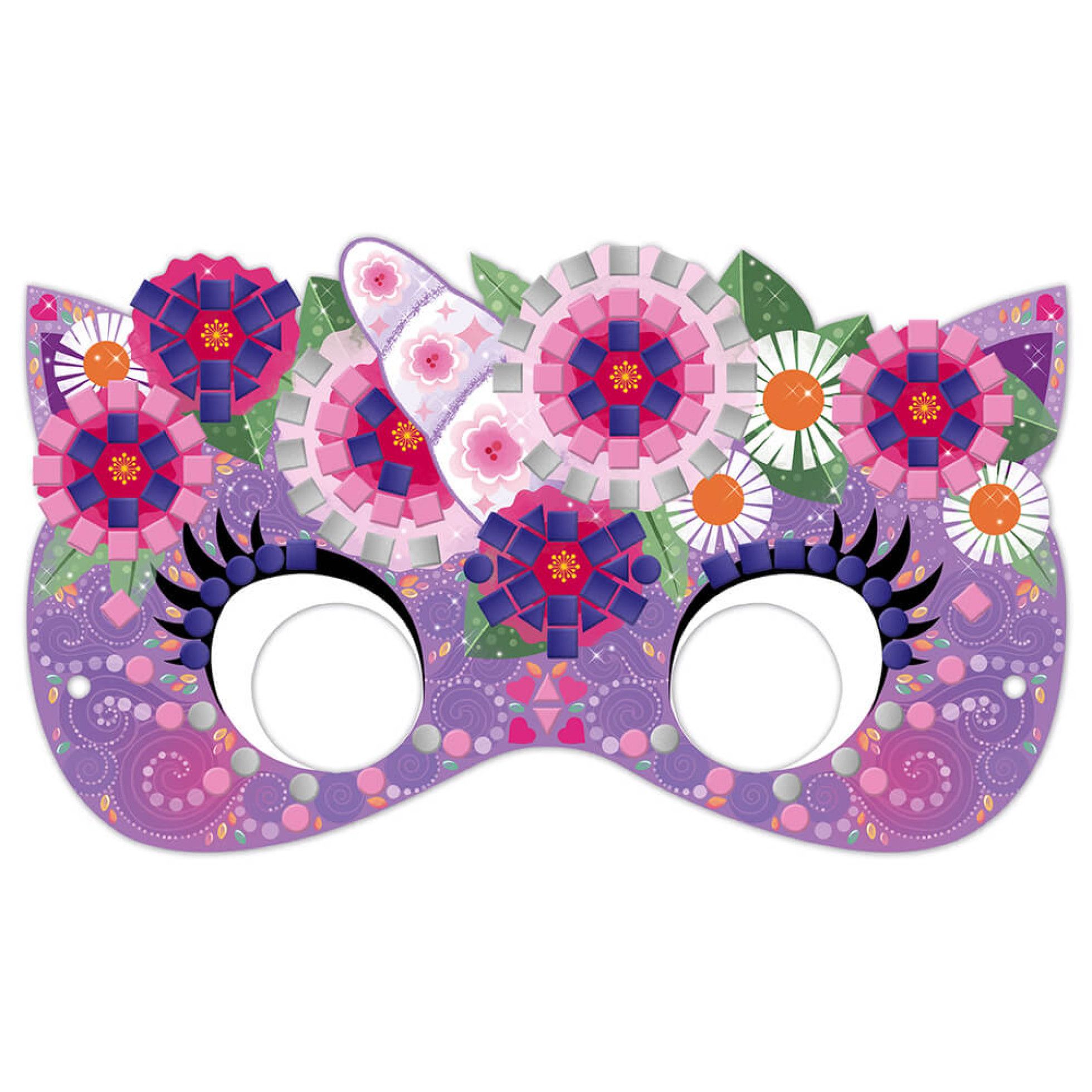 Set de creatie mozaic, 6 masti - Janod 6