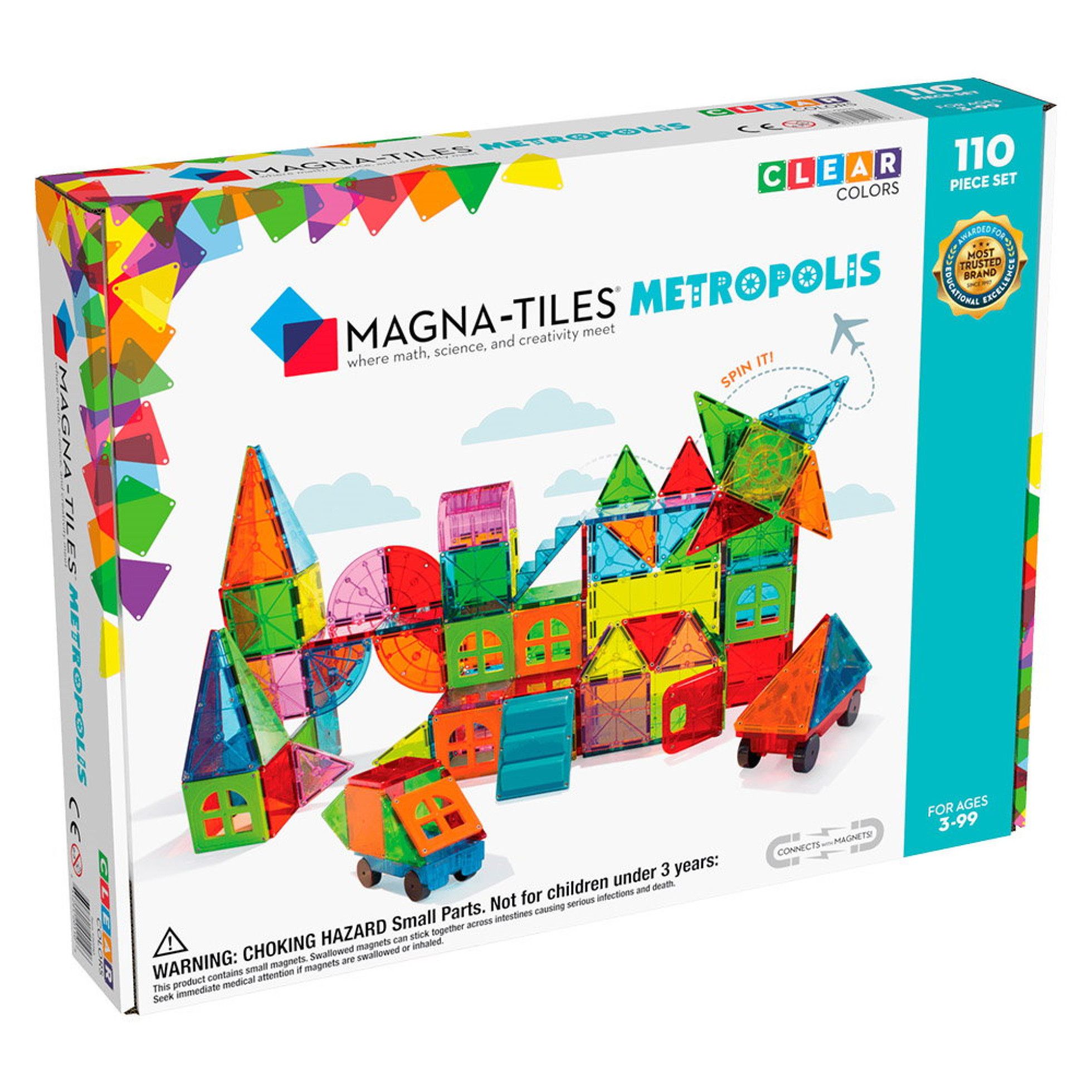 Set Magnetic Metropolis, 110 piese - Magna-Tiles 1