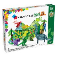 Set Magnetic Dino World XL, 50 de piese - Magna-Tiles