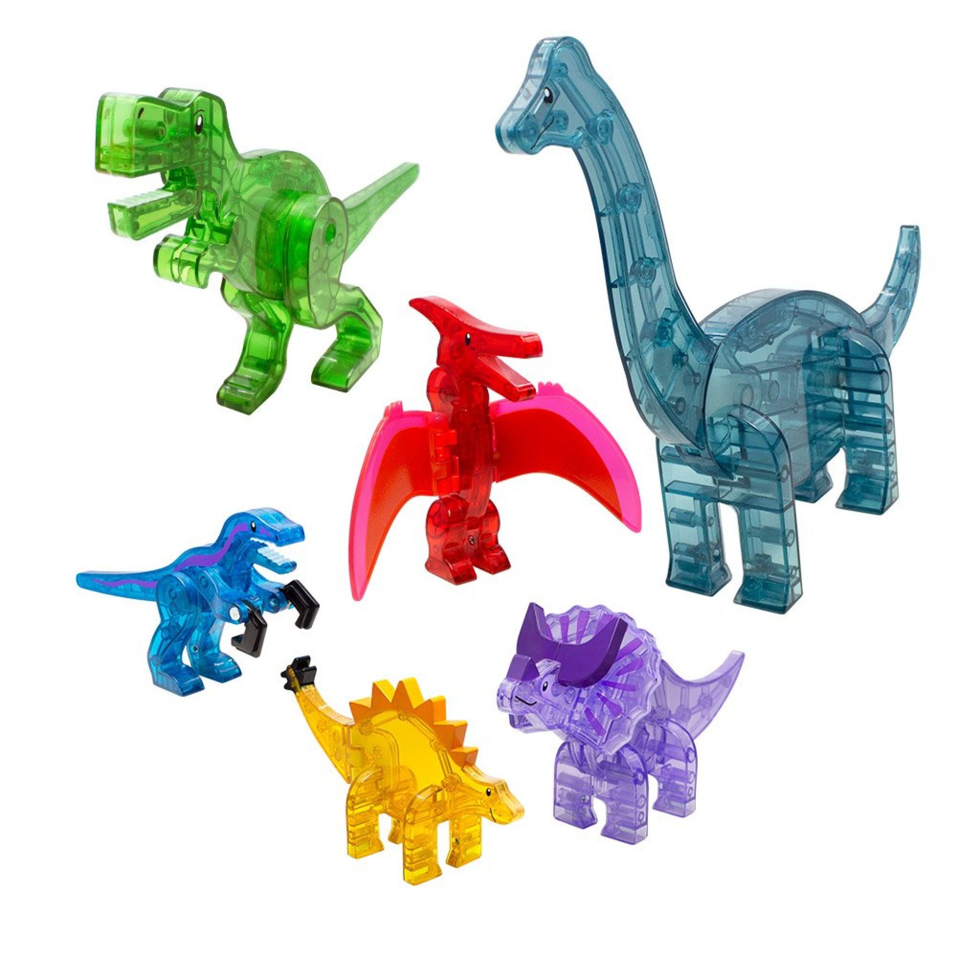 Set Magnetic Dino World XL, 50 de piese - Magna-Tiles 3