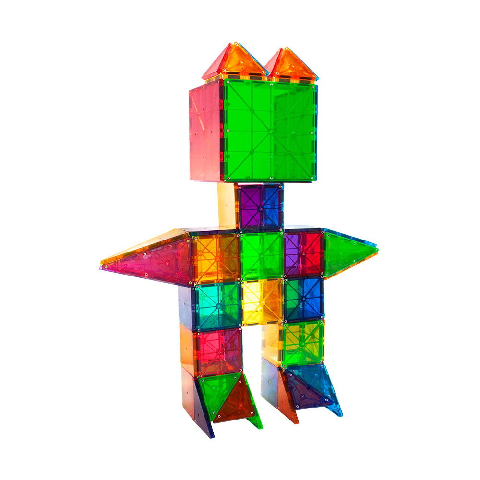Set Magnetic Clear Colors, 100 piese - Magna-Tiles 3