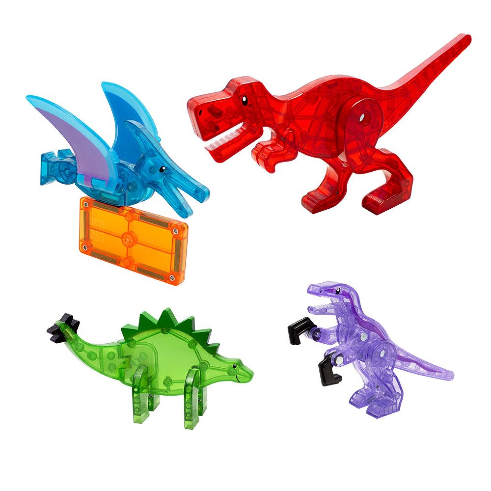 Set Magnetic Dino World, 40 de piese - Magna-Tiles 3