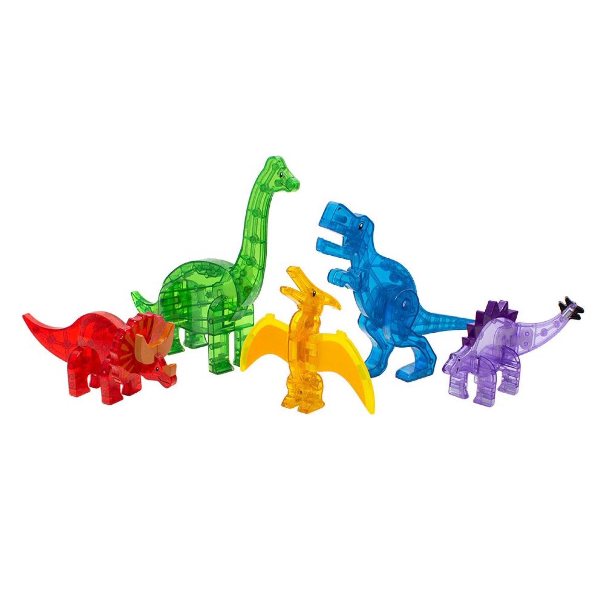 Set Magnetic Dinos, 5 figurine magnetice - Magna-Tiles 2
