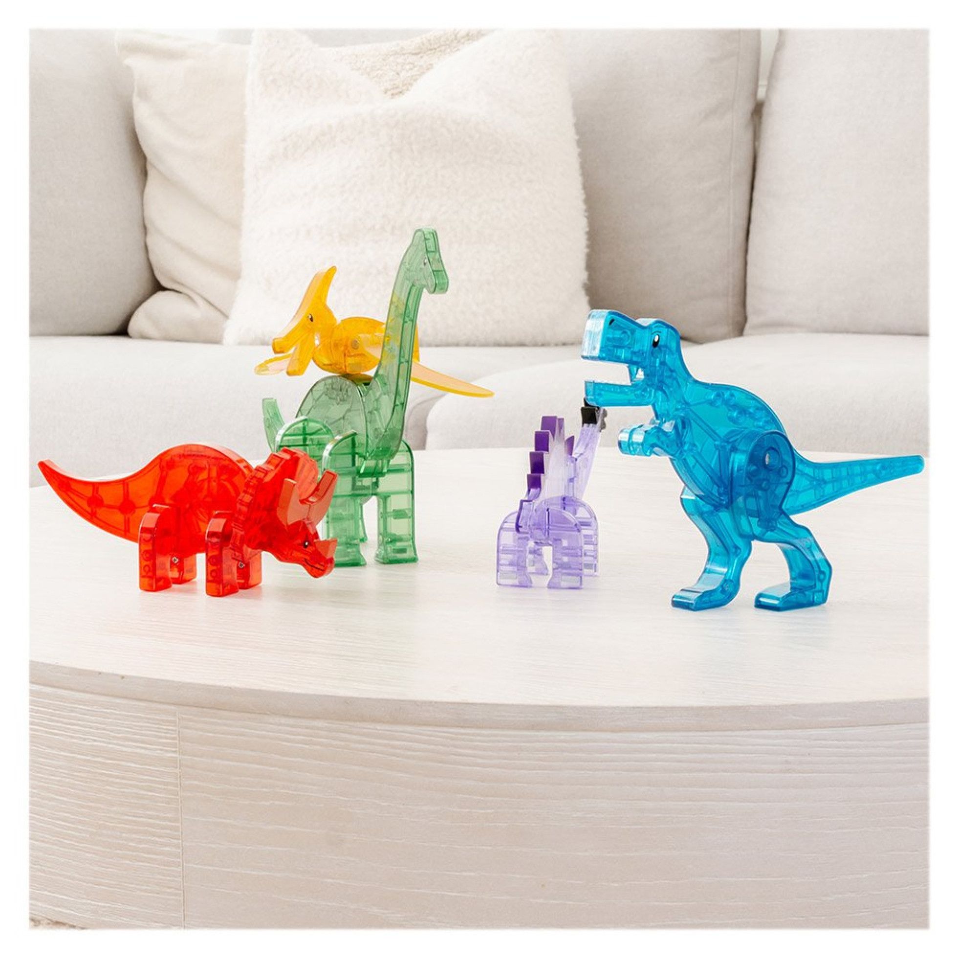 Set Magnetic Dinos, 5 figurine magnetice - Magna-Tiles 5