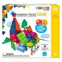 Set Magnetic House cu autocolante, 28 piese - Magna-Tiles