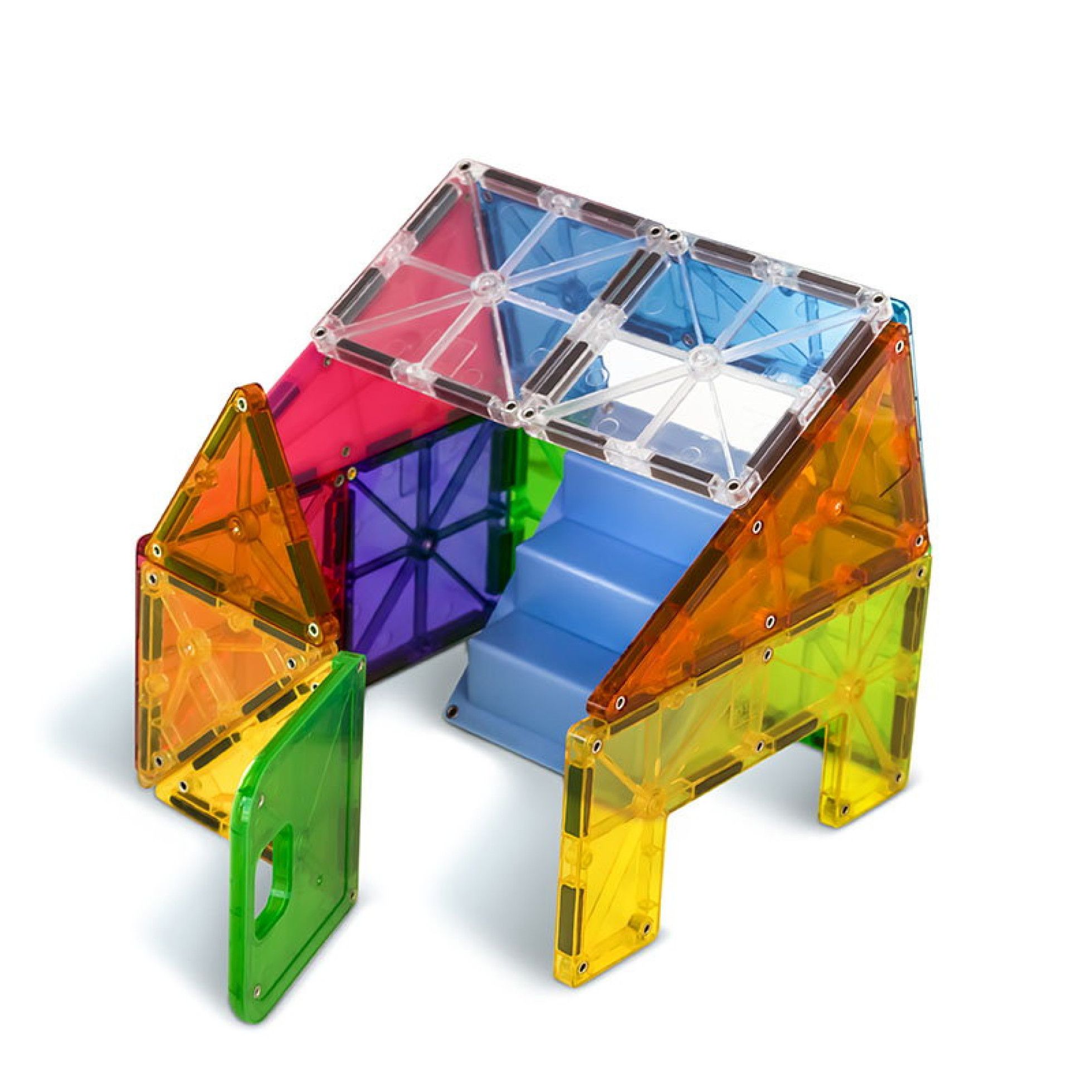 Set Magnetic House cu autocolante, 28 piese - Magna-Tiles 5