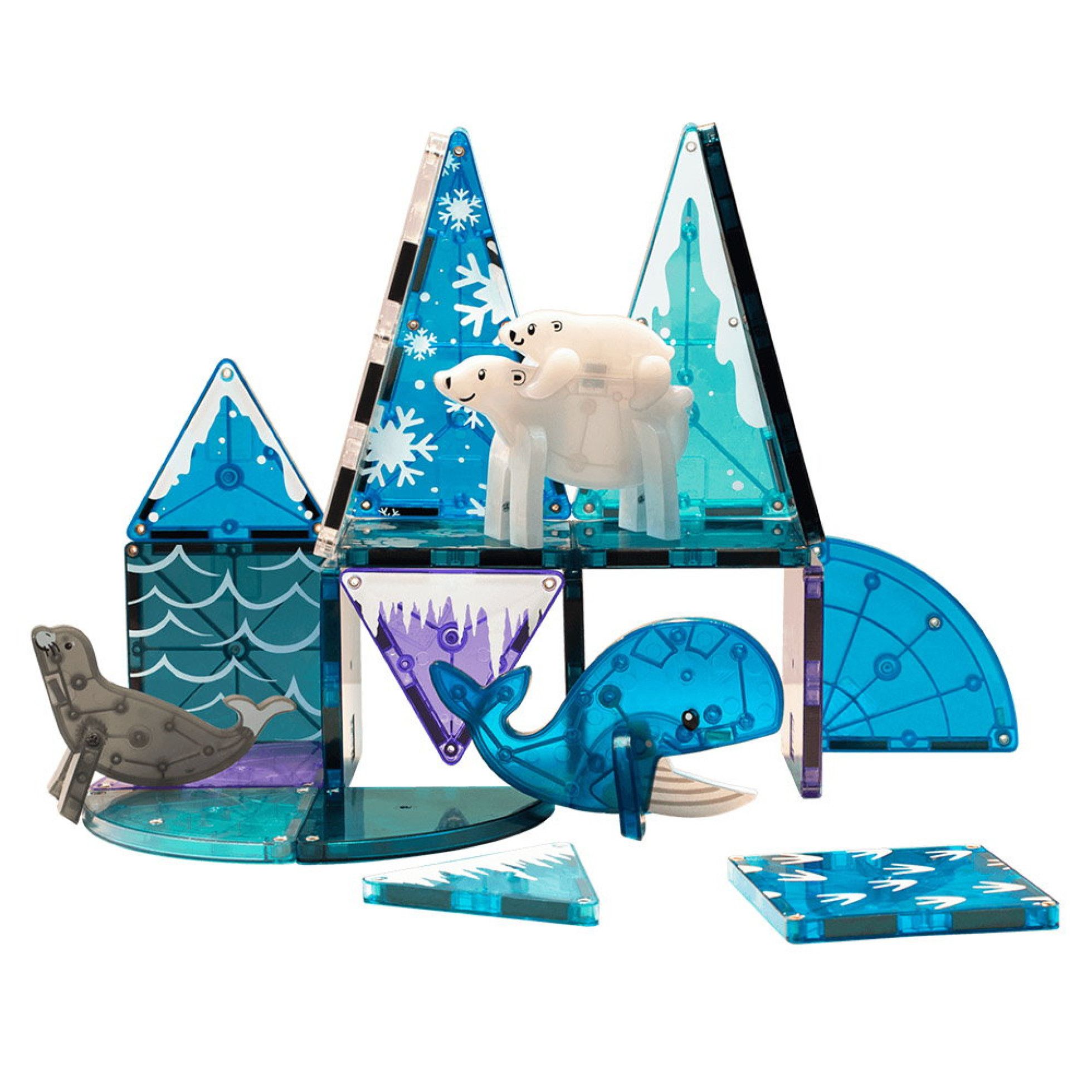 Set Magnetic Arctic Animals, 25 piese - Magna-Tiles 2