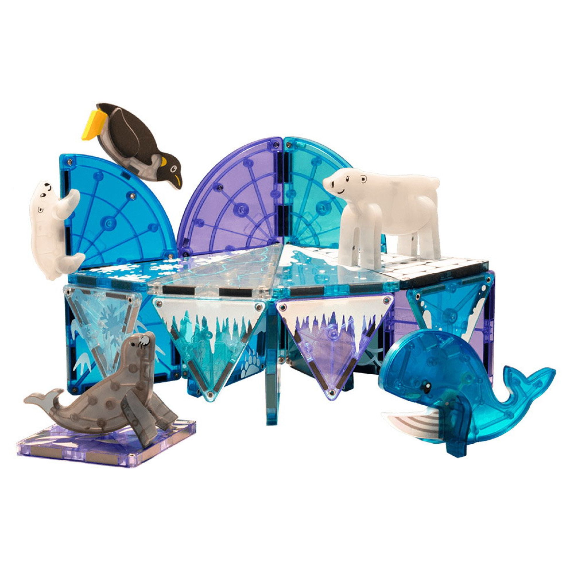 Set Magnetic Arctic Animals, 25 piese - Magna-Tiles 3