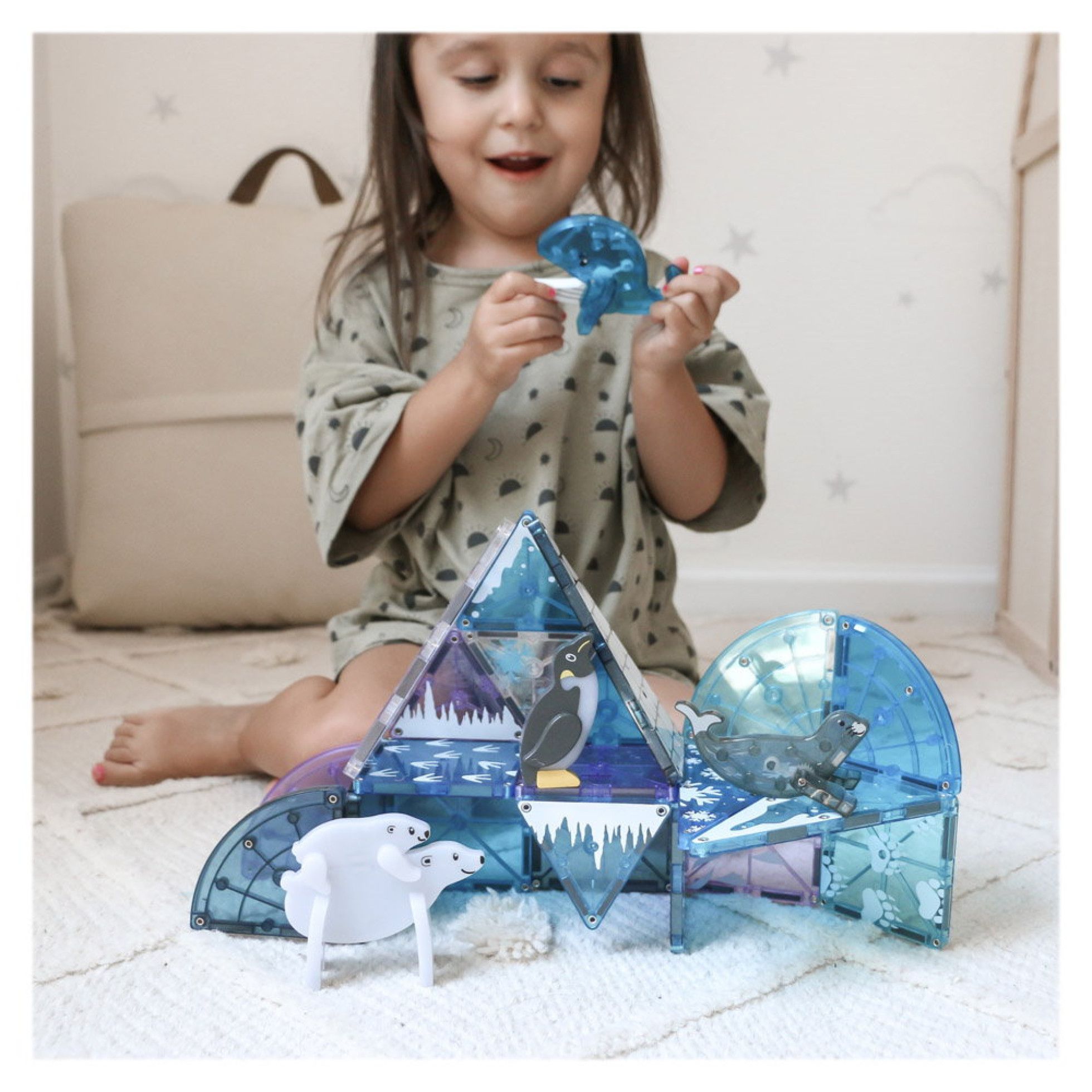 Set Magnetic Arctic Animals, 25 piese - Magna-Tiles 4