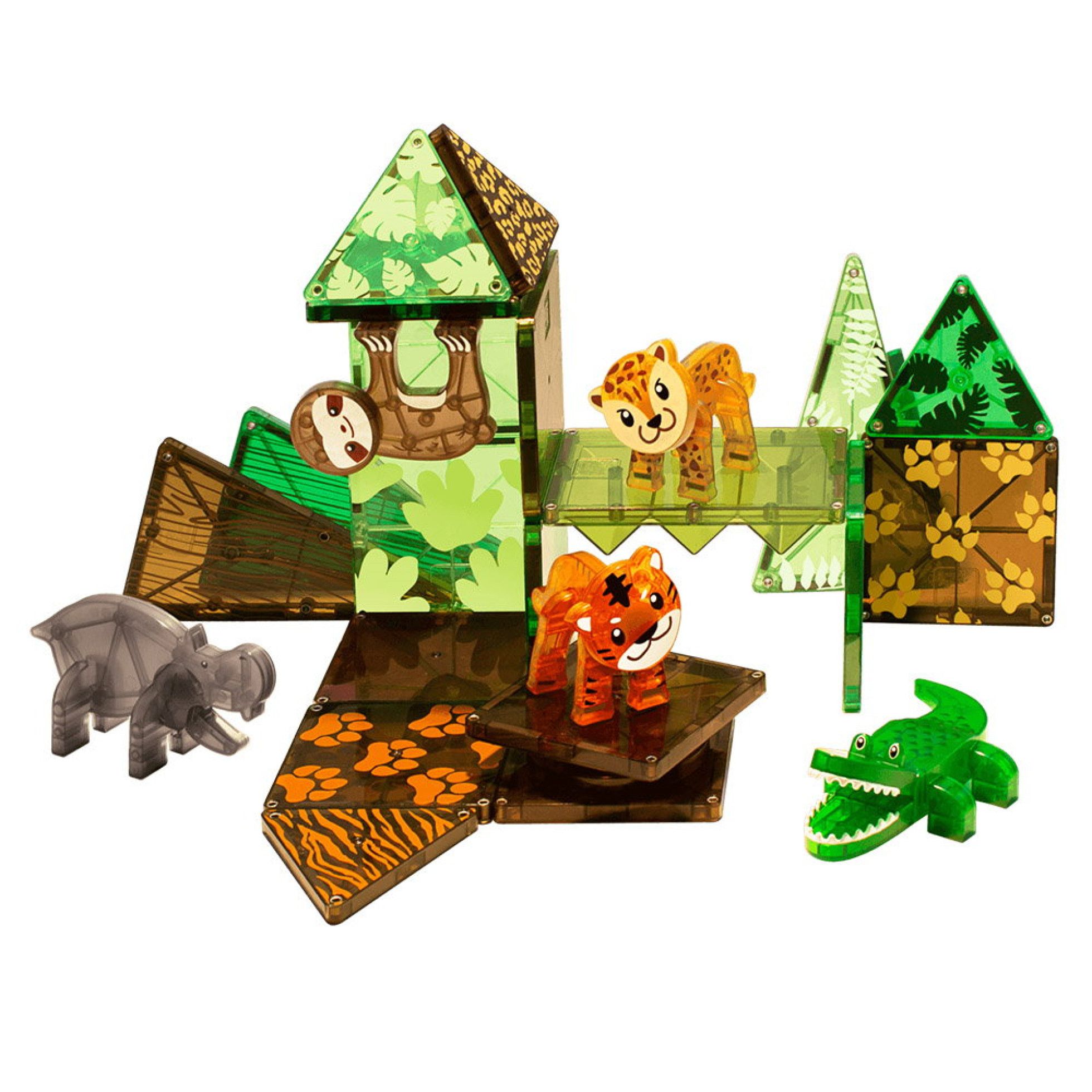 Set Magnetic Jungle Animals, 25 piese - Magna-Tiles 2