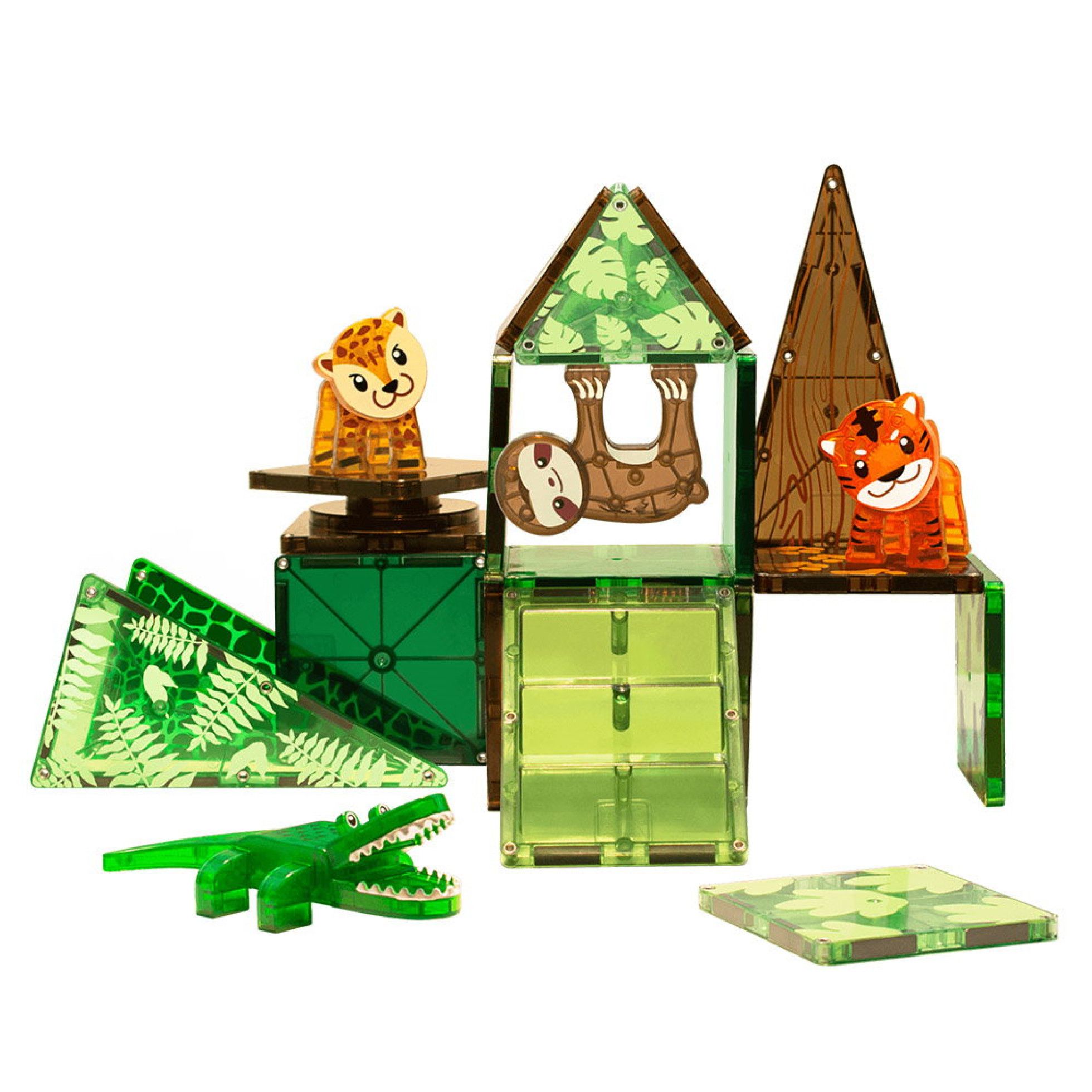 Set Magnetic Jungle Animals, 25 piese - Magna-Tiles 3