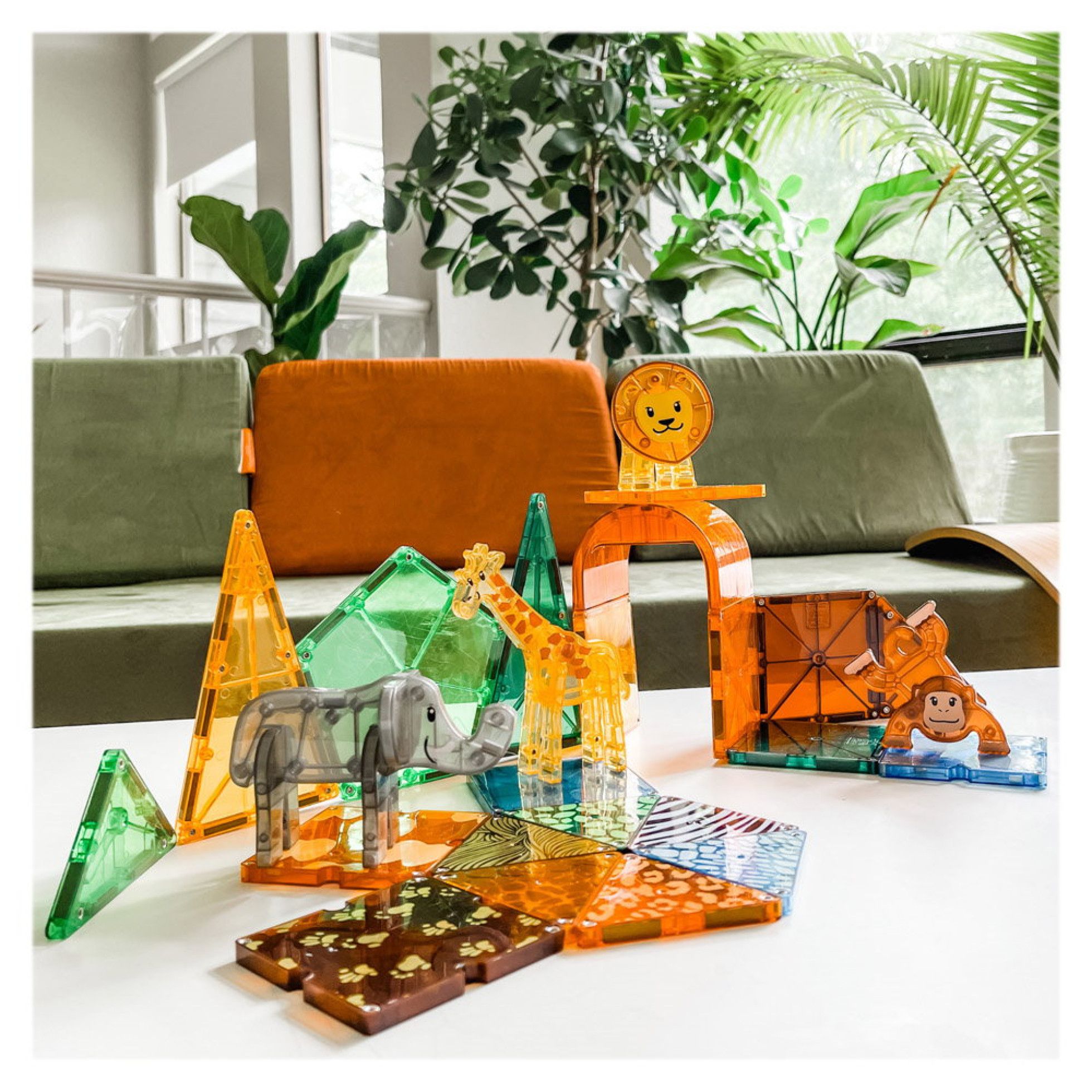 Set Magnetic Safari Animals, 25 piese - Magna-Tiles 4