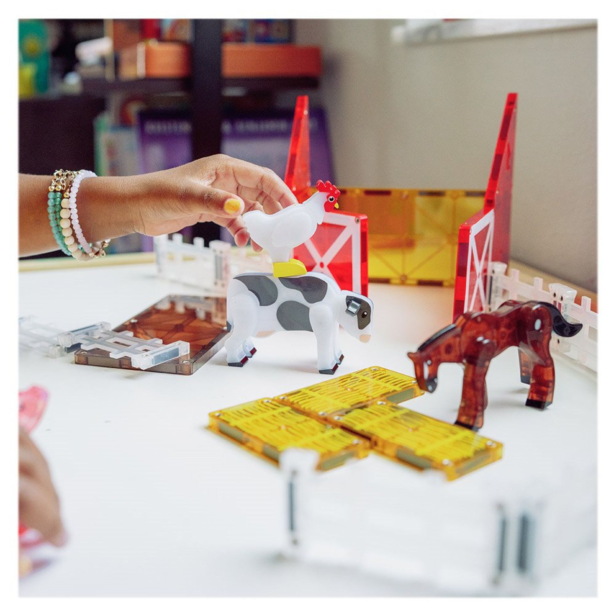 Set Magnetic Farm Animals, 25 piese - Magna-Tiles 5