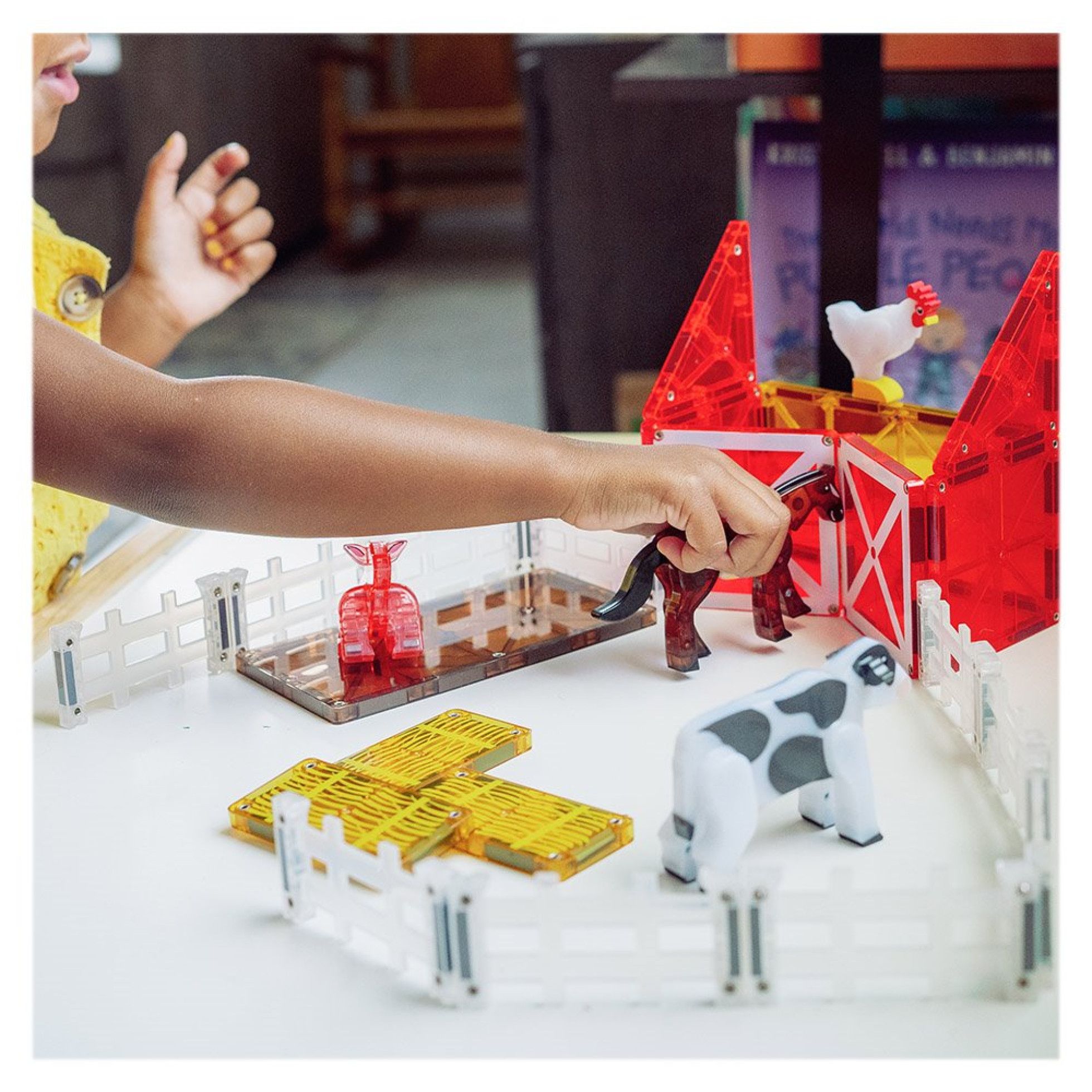 Set Magnetic Farm Animals, 25 piese - Magna-Tiles 6