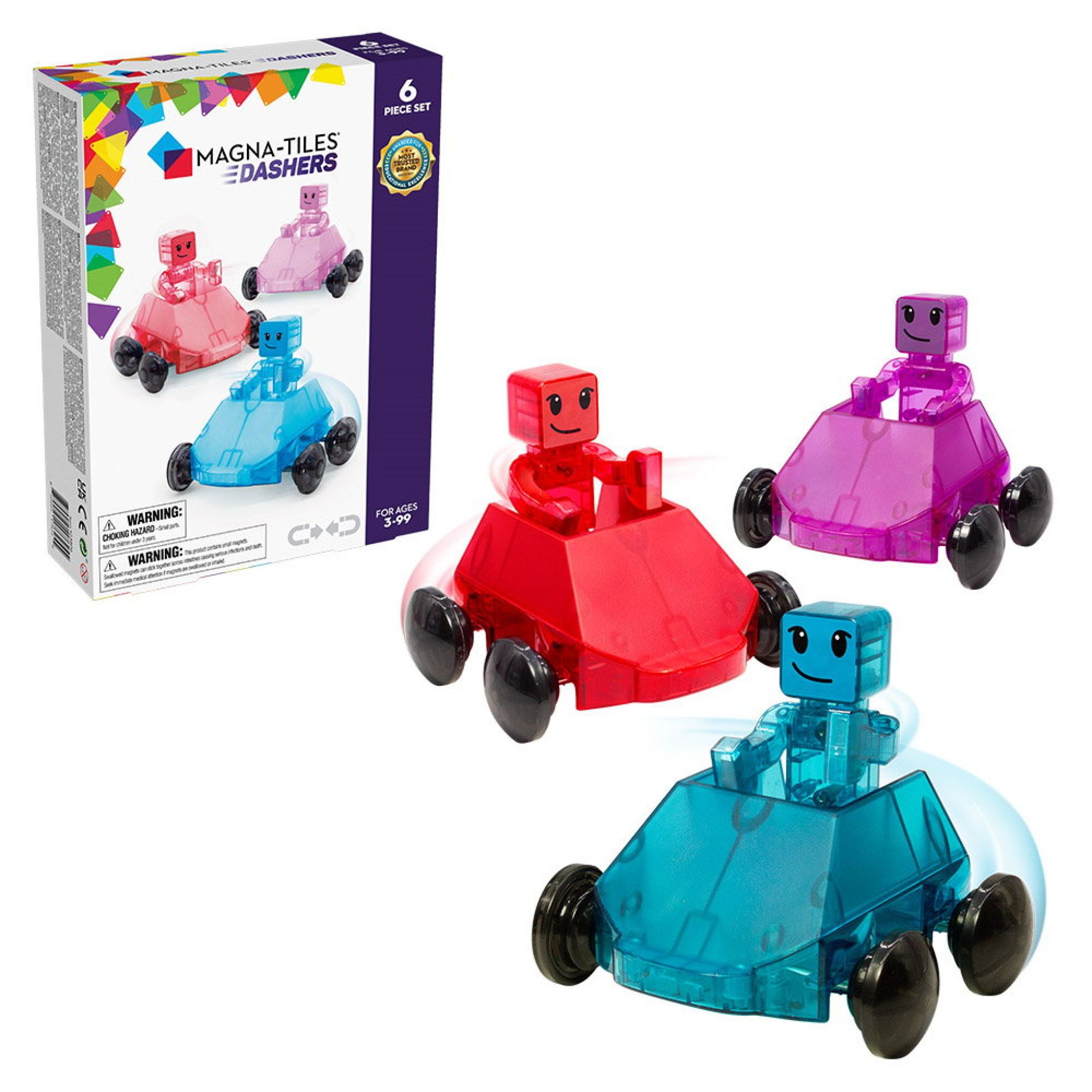 Set Magnetic Dashers, 6 piese - Magna-Tiles 2