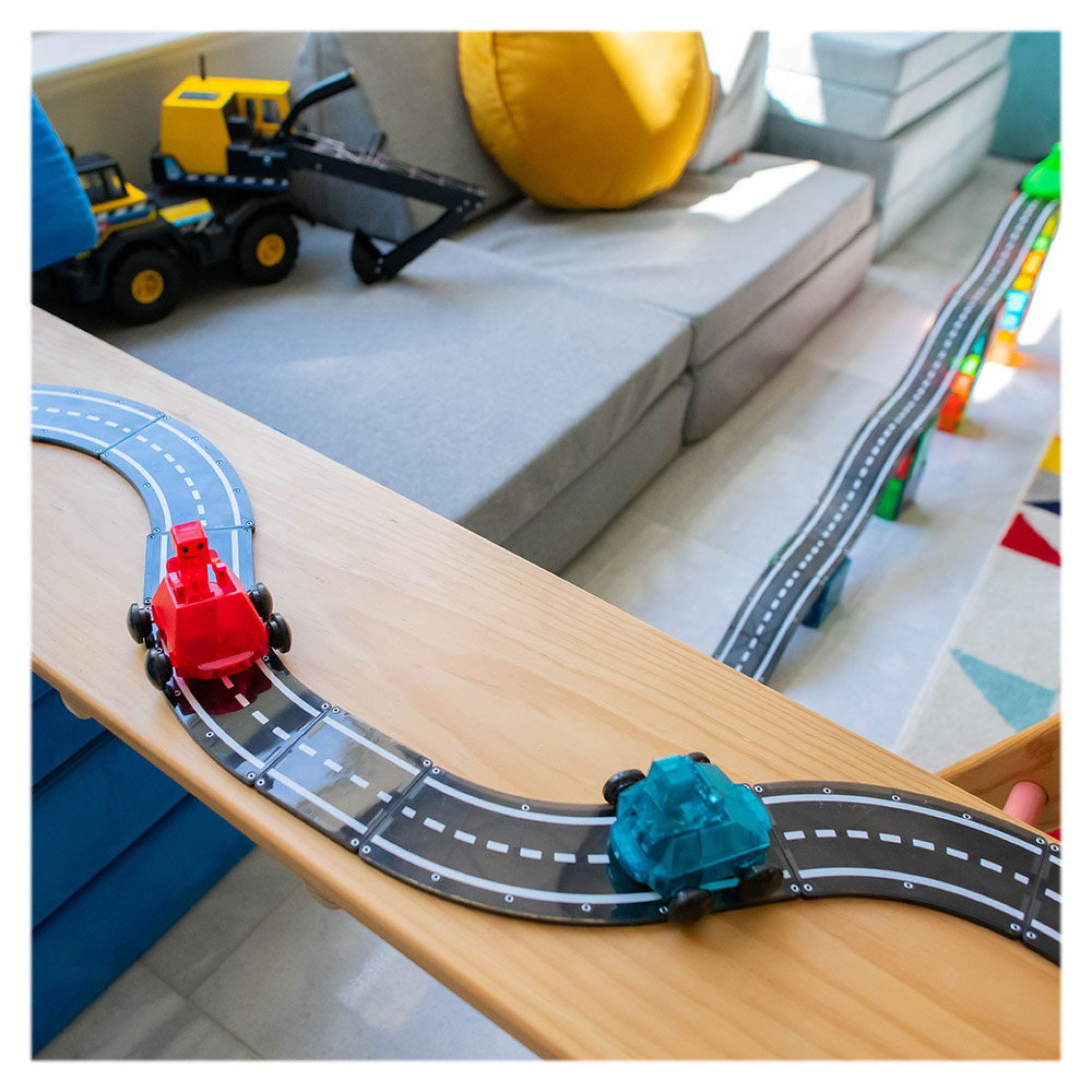 Set Magnetic XTRAS Roads, extensie 12 piese - Magna-Tiles 4