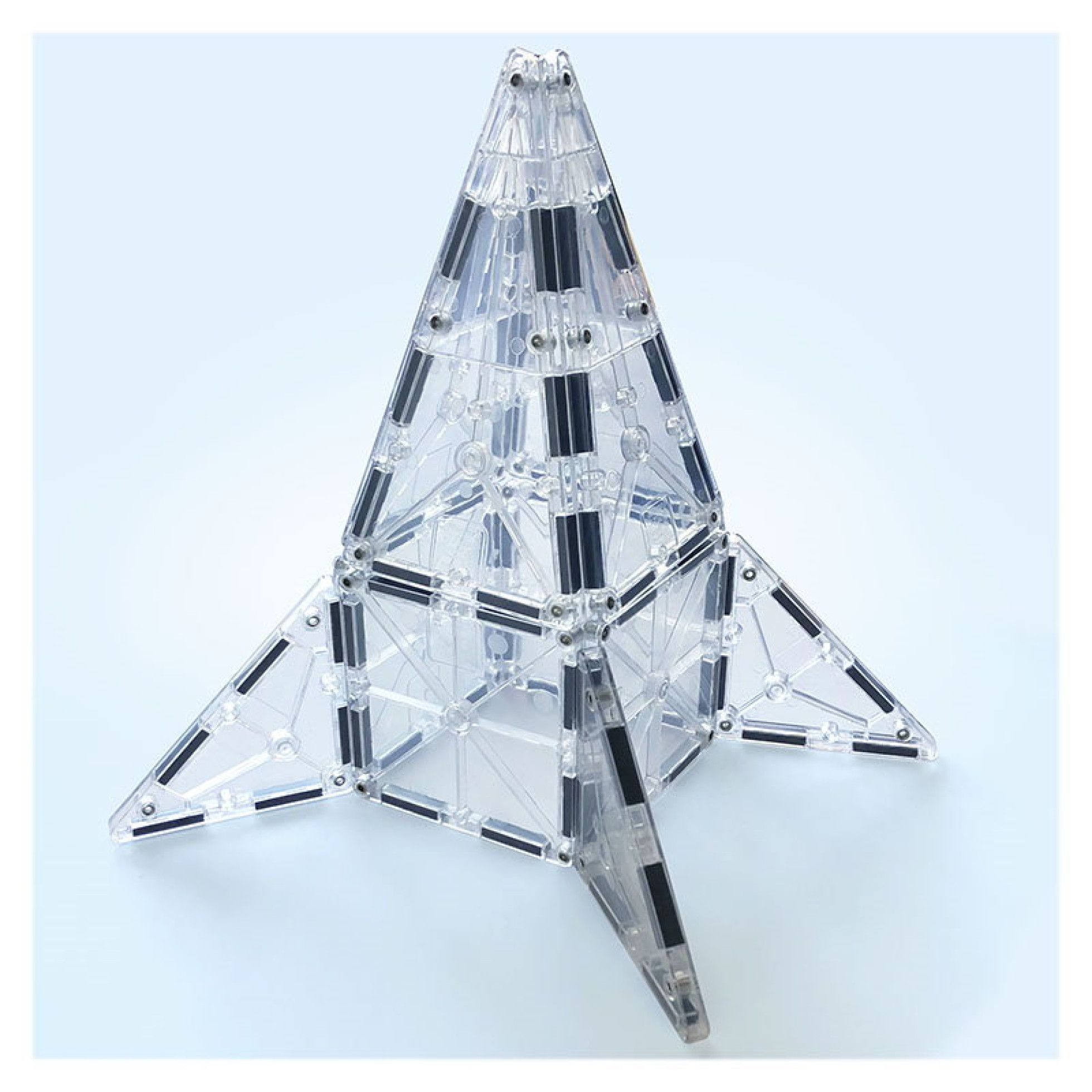 Set Magnetic ICE Transparent, 16 piese - Magna-Tiles 2