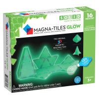 Set Magnetic Glow, 16 piese fosforescente - Magna-Tiles