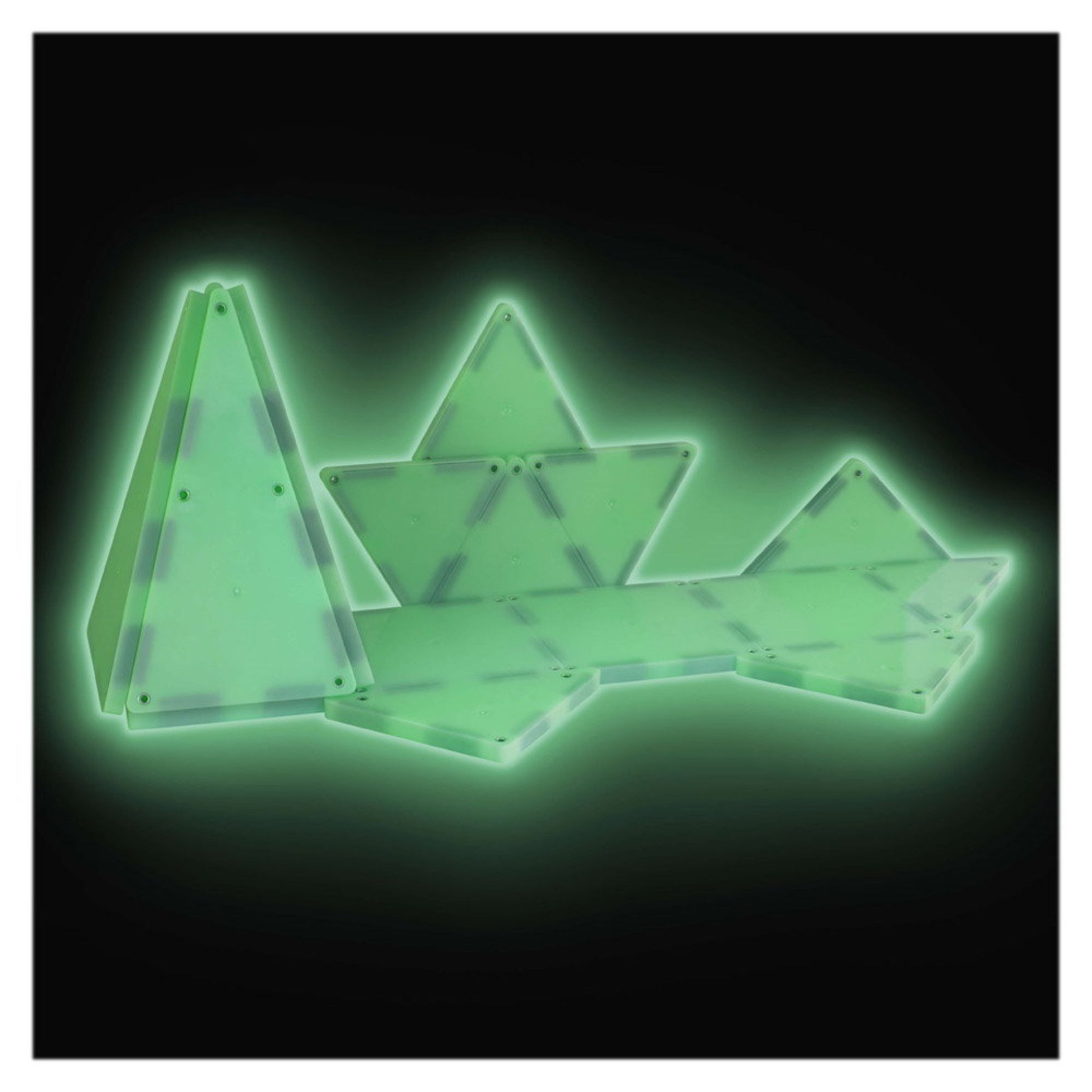 Set Magnetic Glow, 16 piese fosforescente - Magna-Tiles 2