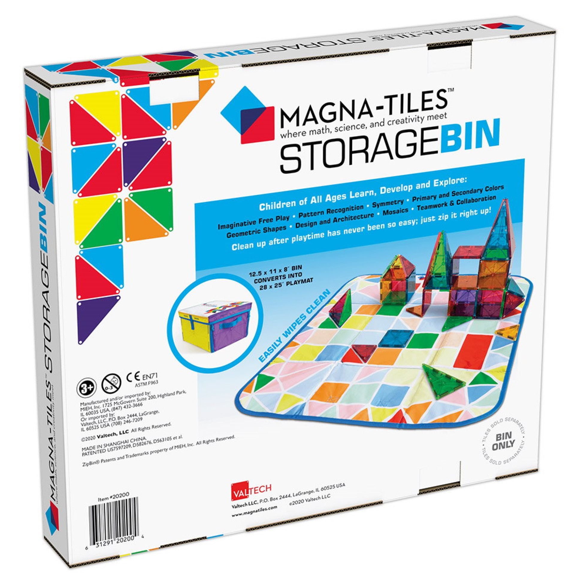 Cutie de depozitare si covor de joaca - Magna-Tiles 2