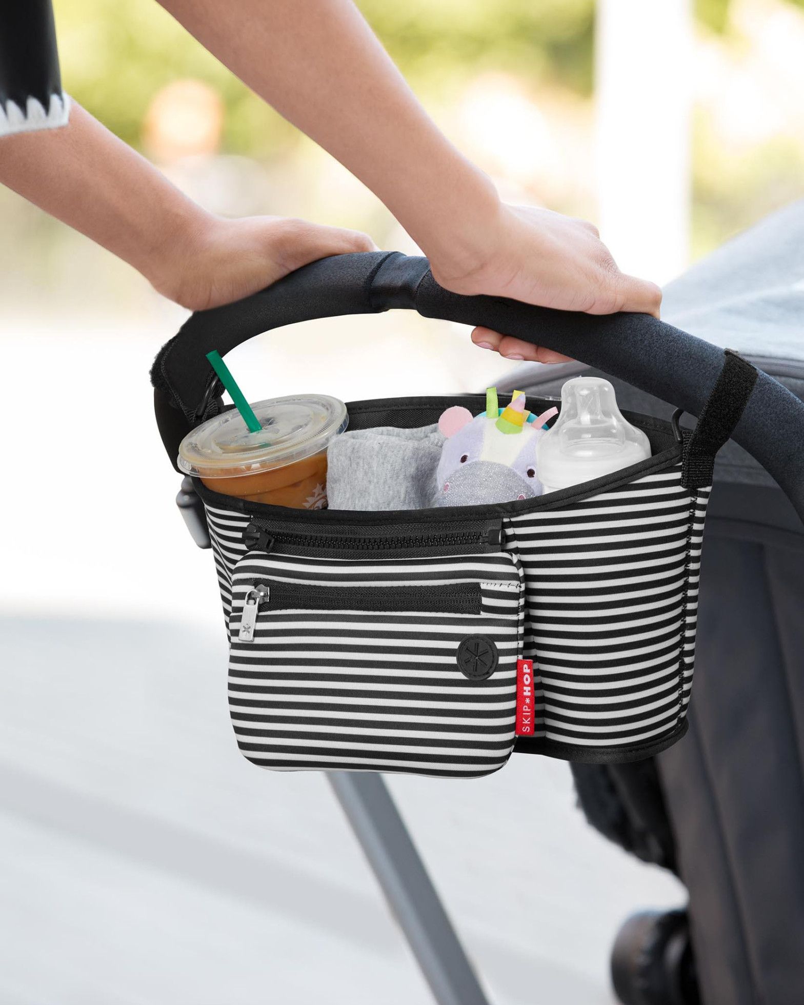Organizator pentru carucior Grab & Go Black/White - Skip Hop 6