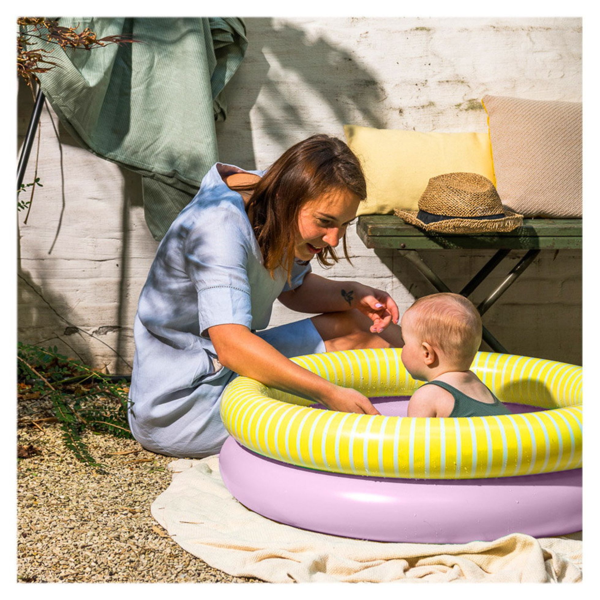 Dippy, piscina gonflabila, 80 cm, roz, Quut Toys 6