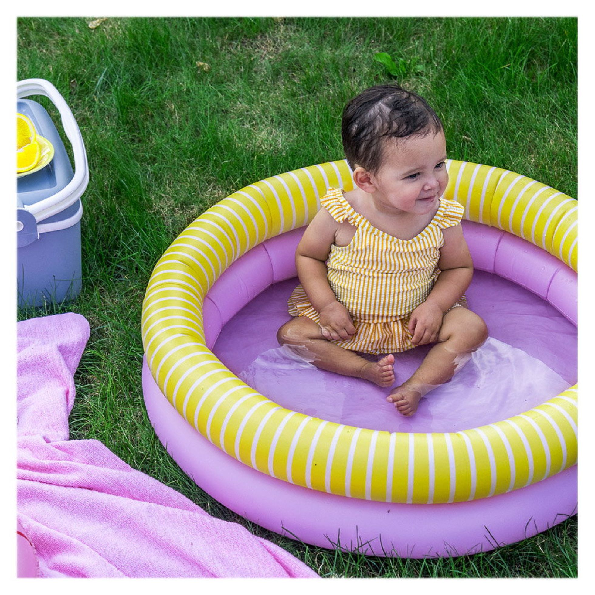 Dippy, piscina gonflabila, 80 cm, roz, Quut Toys 8