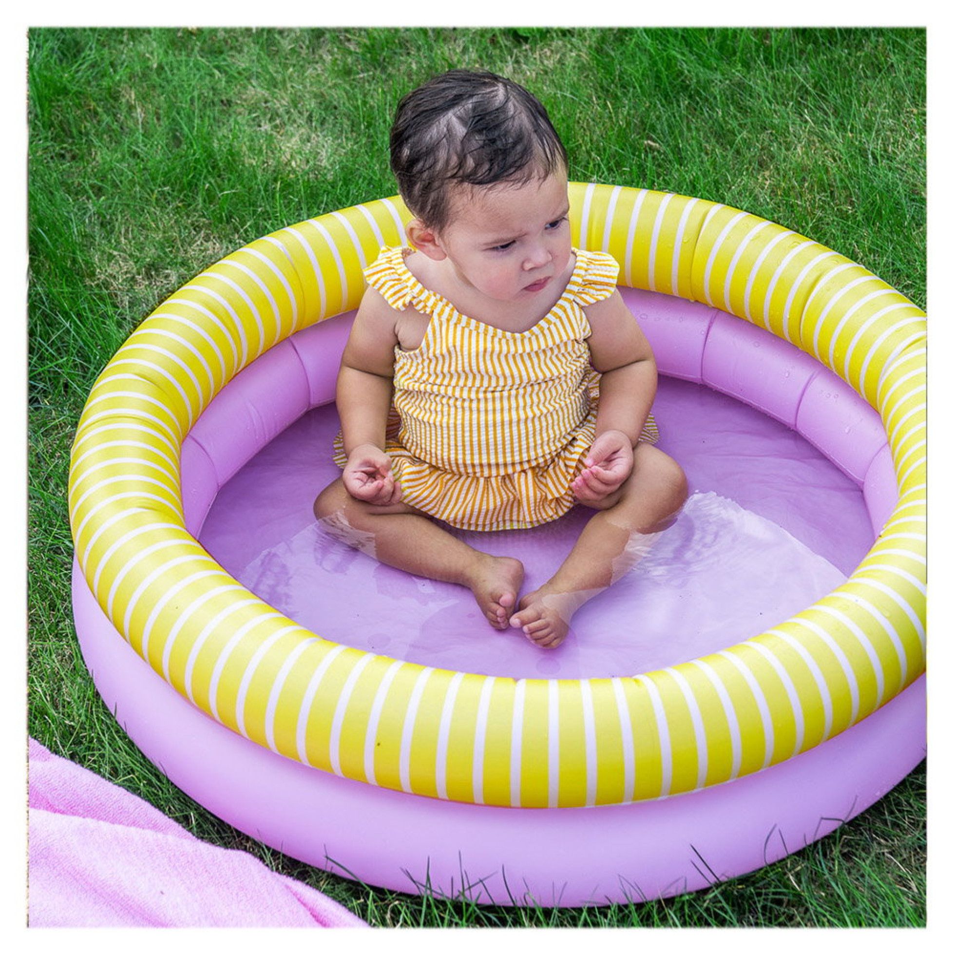 Dippy, piscina gonflabila, 80 cm, roz, Quut Toys 10