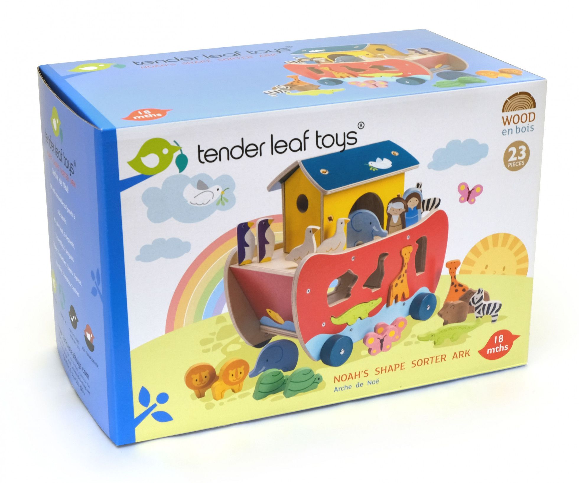 Jucarie din lemn cu forme de sortat Arca lui Noe - Tender Leaf 3