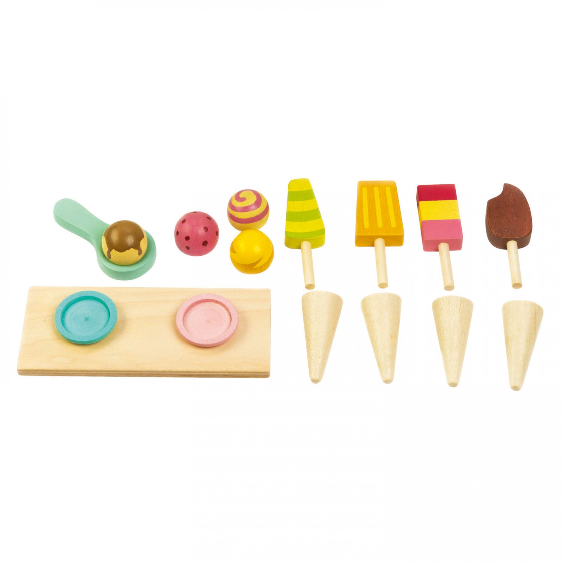 Carucior din lemn cu Inghetata Ice Cream Cart - Tender Leaf 8